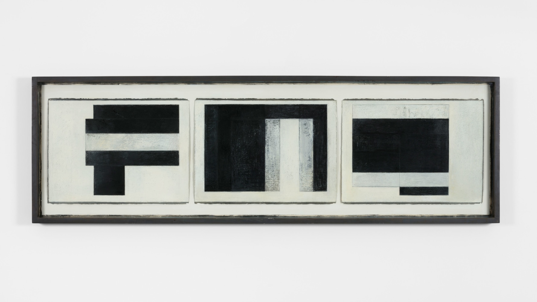 David Novros Large Drawing for Lent, 1974 Paint, chalk, crayon, paint on paper, mounted on board 33 x 99 in. (83.8 x 251.5 cm)