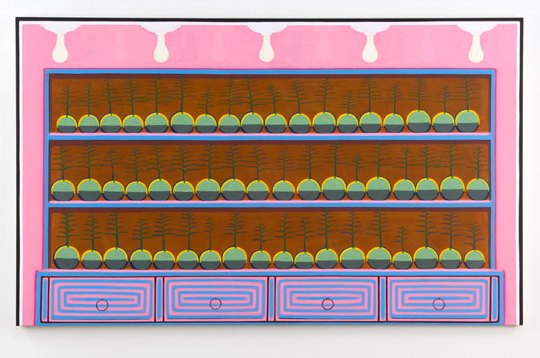 Dan Walsh "Bounty" 2007 Oil on canvas 55 x 90 in.