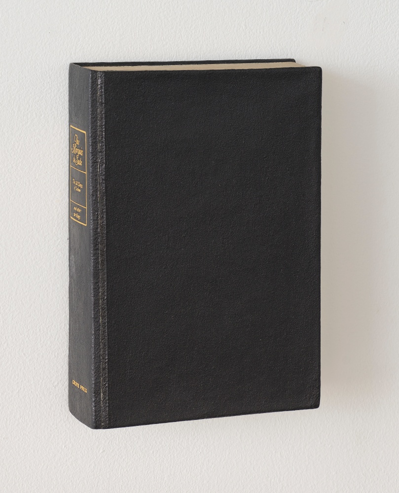 Steve Wolfe Untitled (120 Days of Sodom), 1987 oil, gold leaf, silkscreen, modeling paste on canvas on wooden stretcher 9 1/2 x 6 3/4 x 2 in. (24.1 x 17.1 x 5.1 cm