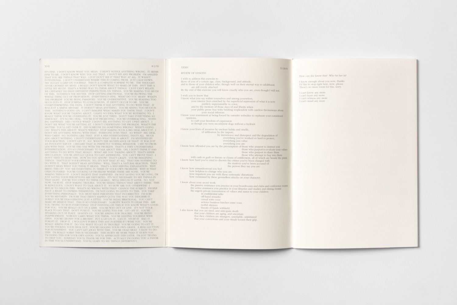 Adrian Piper Decide Who You Are 2