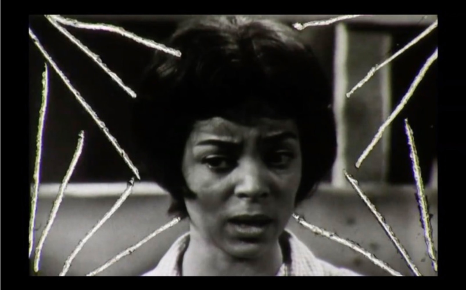 Ja'Tovia Gary An Ecstatic Experience, 2015 (still) single-channel SD video, digitized 16mm film, 6 minutes, looped, color/black & white directed, edited, animated by Ja'Tovia Gary dimensions variable Edition of 7, 1 AP