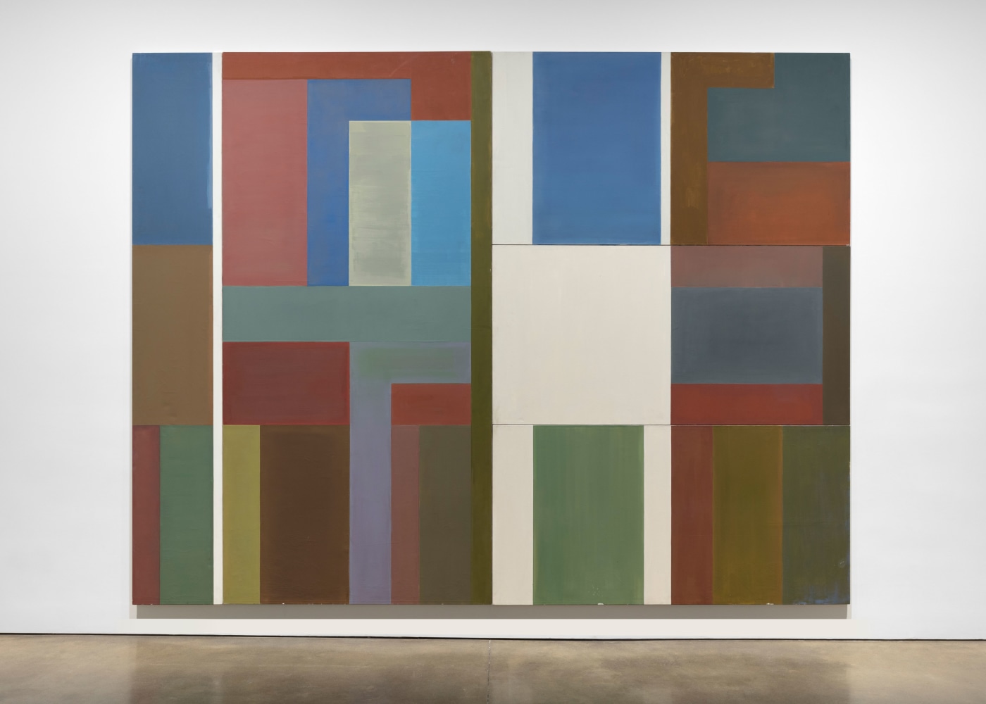 David Novros
Untitled, 1971
oil on canvas (five panels)
overall: 120 1/2 x 156 x 1 1/2 in. (306.1 x 396.2 x 3.8 cm)