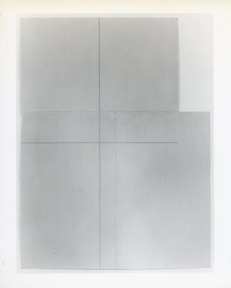 Robert Mangold &quot;Painting Yellow&quot; 1980 Acrylic, pencil on paper 63&quot; x 47 3/16&quot;