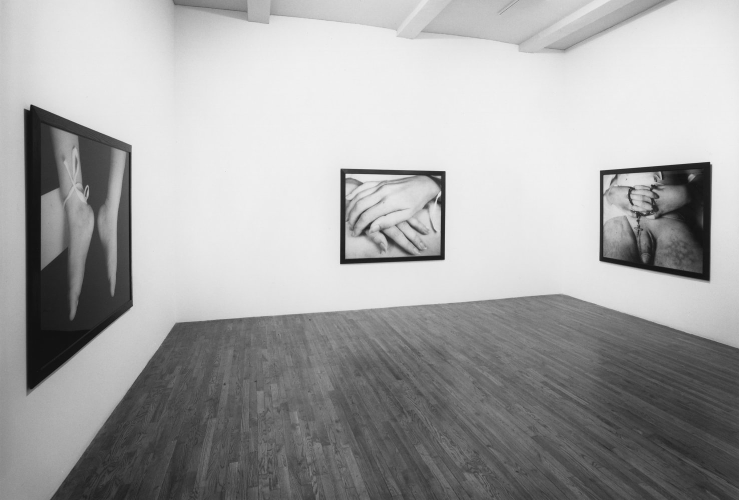 Installation view, The Morgue, Paula Cooper Gallery, 155 Wooster Street, New York, January 23 - February 20, 1993. © Andres Serrano. Courtesy Paula Cooper Gallery, New York. © Andres Serrano. Courtesy Paula Cooper Gallery, New York. Photo: Geoffrey Clements.