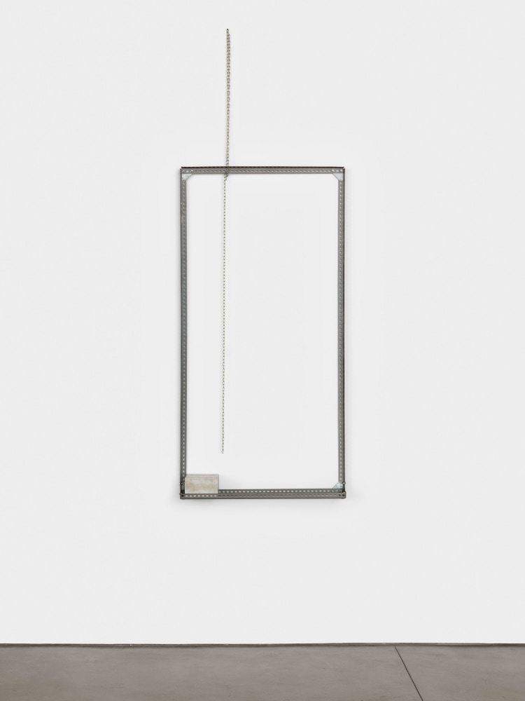 Luciano Fabro
Computer, 1988
steel and aluminum
78 3/4 x 39 3/8 x 4 in. (200 x 100 x 10 cm)