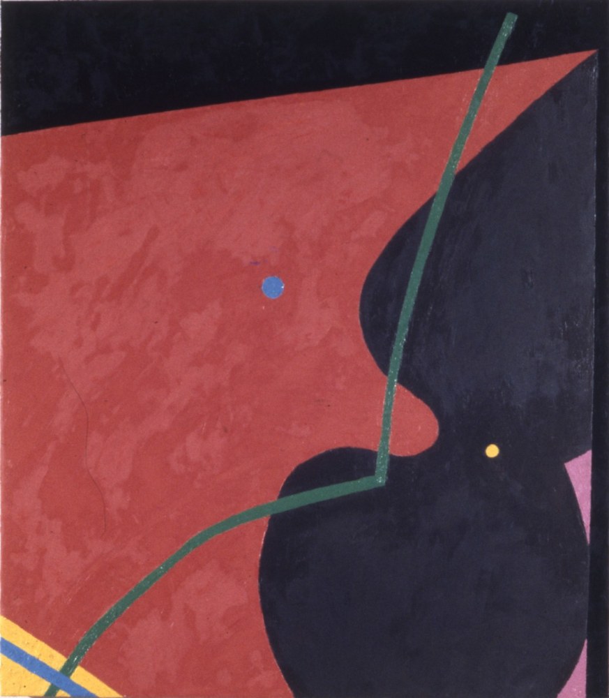 Elizabeth Murray &quot;Spring Point&quot; 1977 Oil on canvas 48&quot; x 41.75&quot;