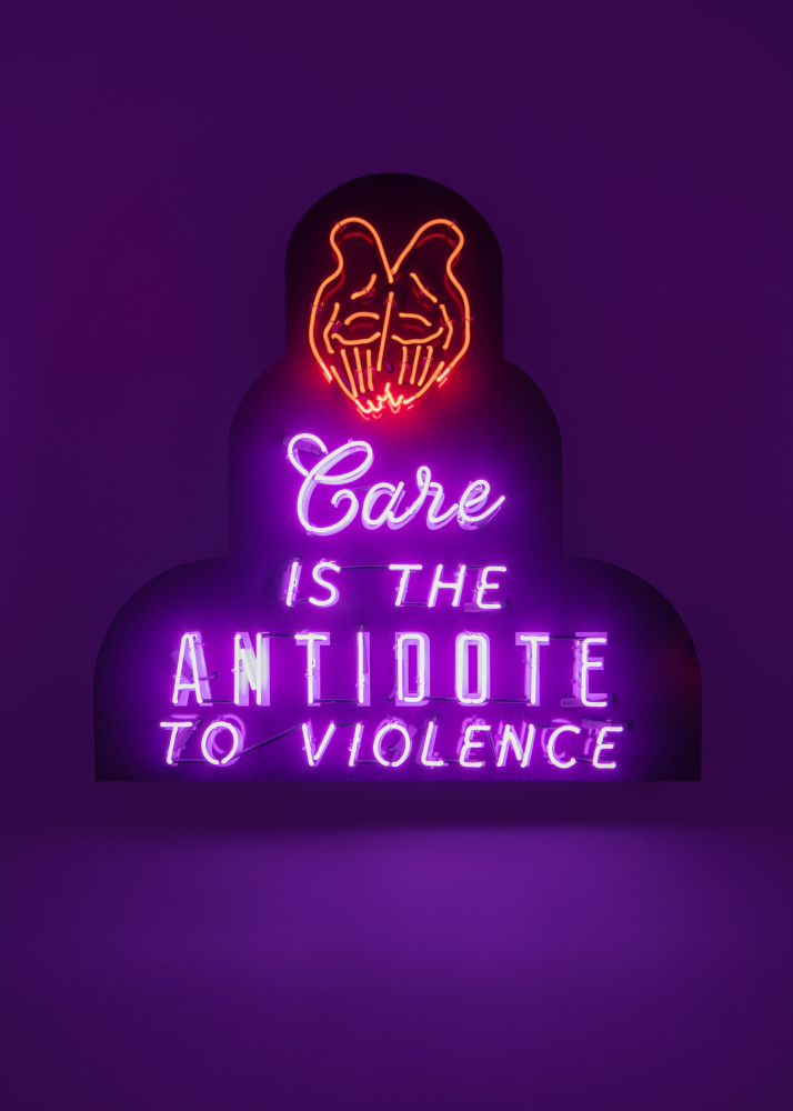 Ja'Tovia Gary Citational Ethics (Saidiya Hartman, 2017), 2020 neon, glass, wire, metal 47 x 47 x 6 in. (119.4 x 119.4 x 15.2 cm) Edition of 3, +3 APs