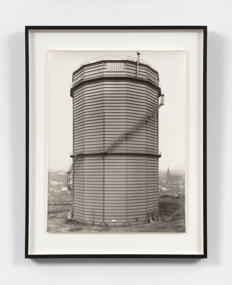 Bernd & Hilla Becher Gastank, Neunkirchen/Saar, Germany, 1975 gelatin silver print 15 1/2  x 11 3/4 in. (39.4 x 29.8 cm) frame: 19 7/8 x 15 1/2 x 1 1/4 in. (50.5 x 39.4 x 3.2 cm)