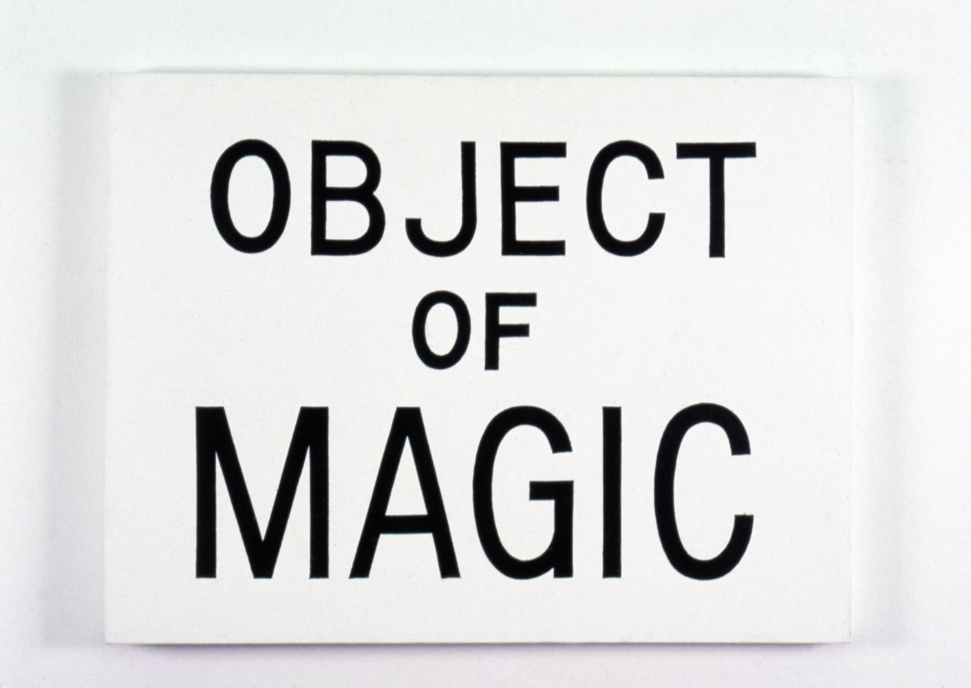 Jonathan Borofsky Object of Magic, 1984 acrylic on canvas 30 3/16 x 40 1/8 in. (76.7 x 101.9 cm)