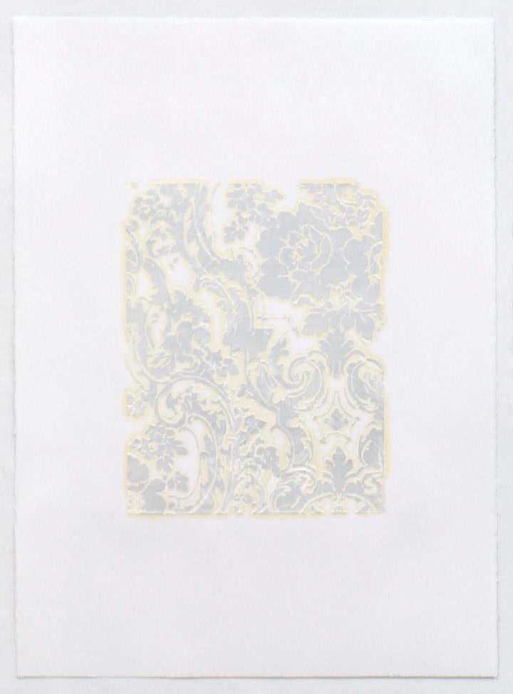 Rudolf Stingel "Untitled" 2007 Oil and enamel on Rives BFK paper 30 x 22 1/4 in.