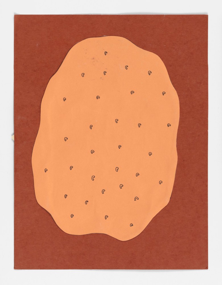 Veronica Ryan, Borderline, 1994, acrylic, ink and collage on paper, 11 3/4 x 9 1/8 in. (29.8 x 23.2 cm). © Veronica Ryan. Courtesy Paula Cooper Gallery, New York. Photo: Steven Probert