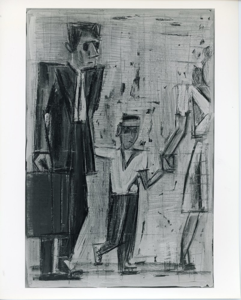 Michael Hurson &quot;Only Child&quot; 1988 Pencil, conte crayon on paper 21&quot; x 14&quot;