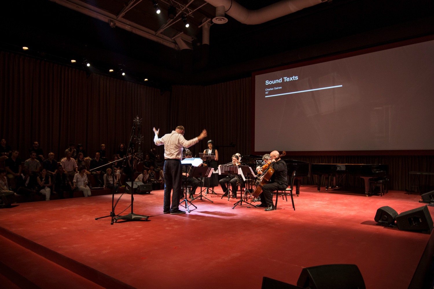 Sound texts, ARENA, Padiglione Centrale, Giardini, 56th International Art Exhibition - la Biennale di Venezia, All the World’s Futures , Photo by Sara Sagui, Courtesy: la Biennale di Venezia.