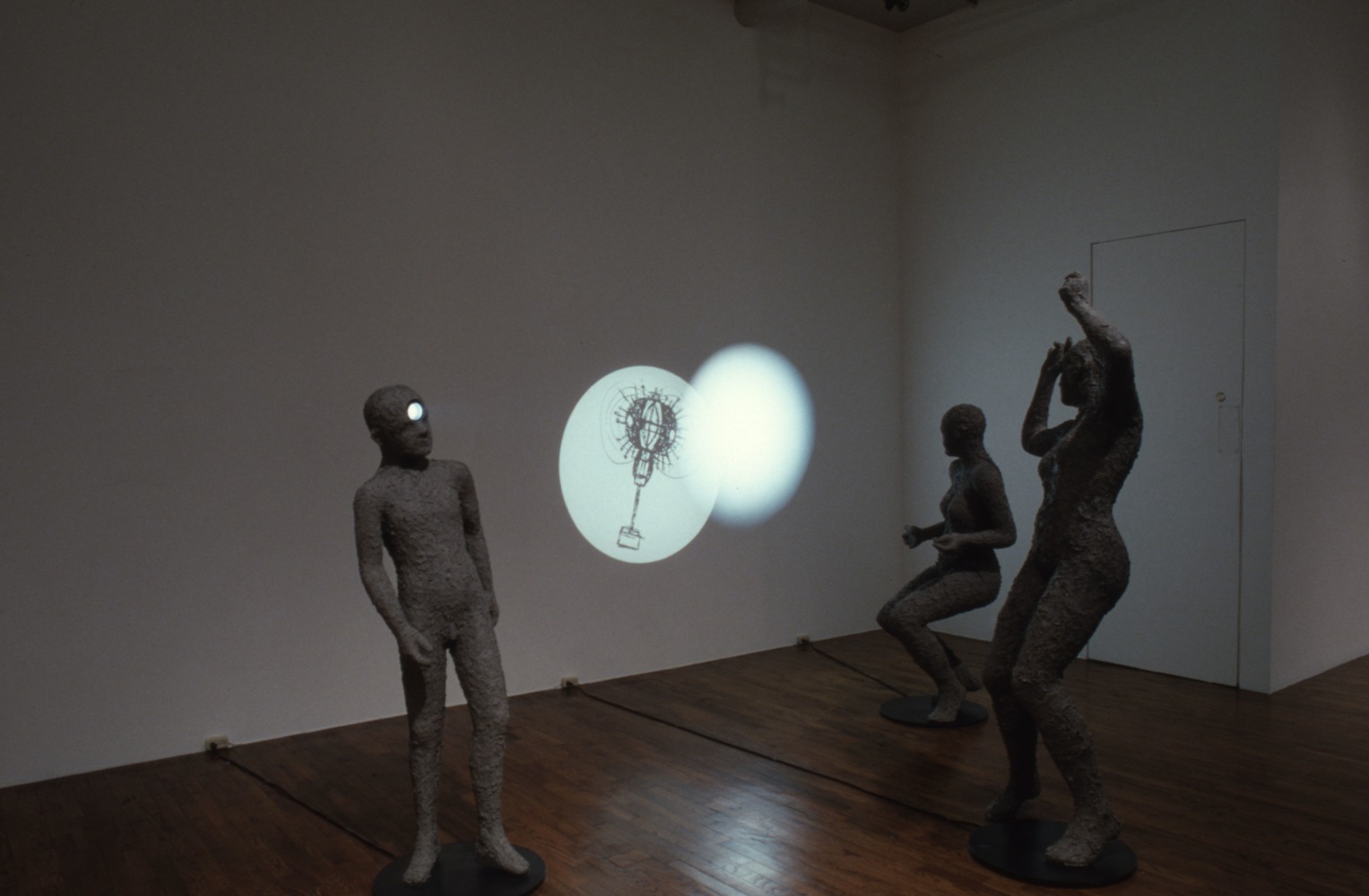 Installation view, Forms of Nature, Paula Cooper Gallery, 155 Wooster Street, New York, March 2 - 28, 1990. © Jonathan Borofsky. Courtesy Paula Cooper Gallery, New York. Photo: Geoffrey Clements.