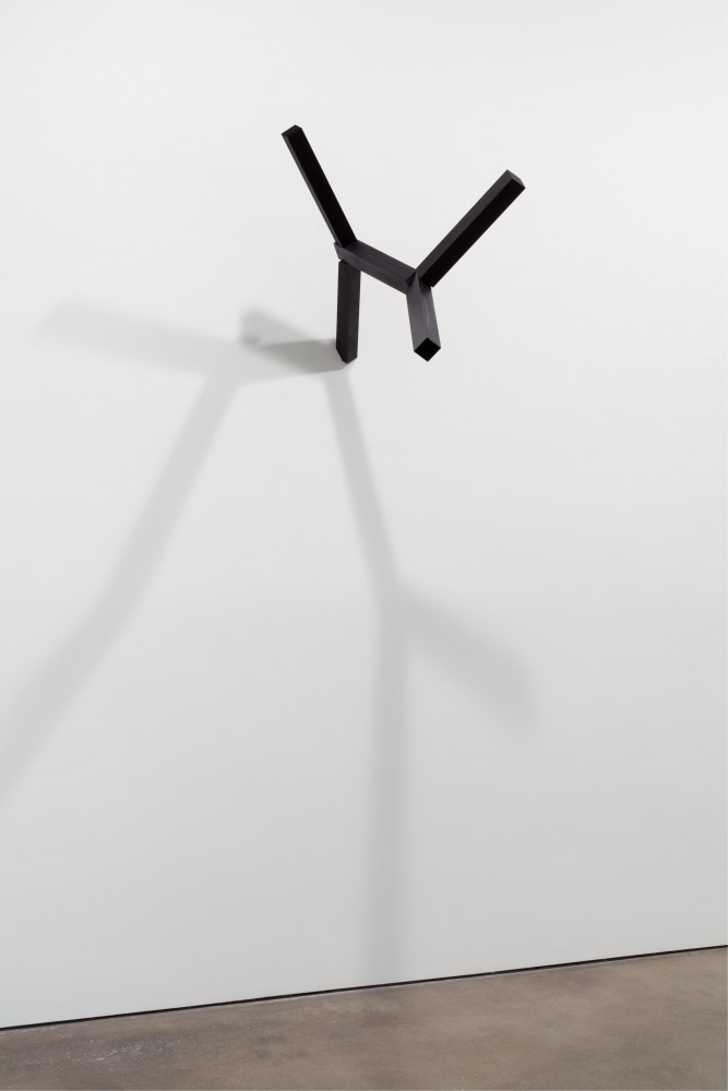 Joel Shapiro untitled, 2013 wood and casein 27 1/8 x 21 x 32 1/4 in. (68.9 x 53.3 x 81.9 cm)