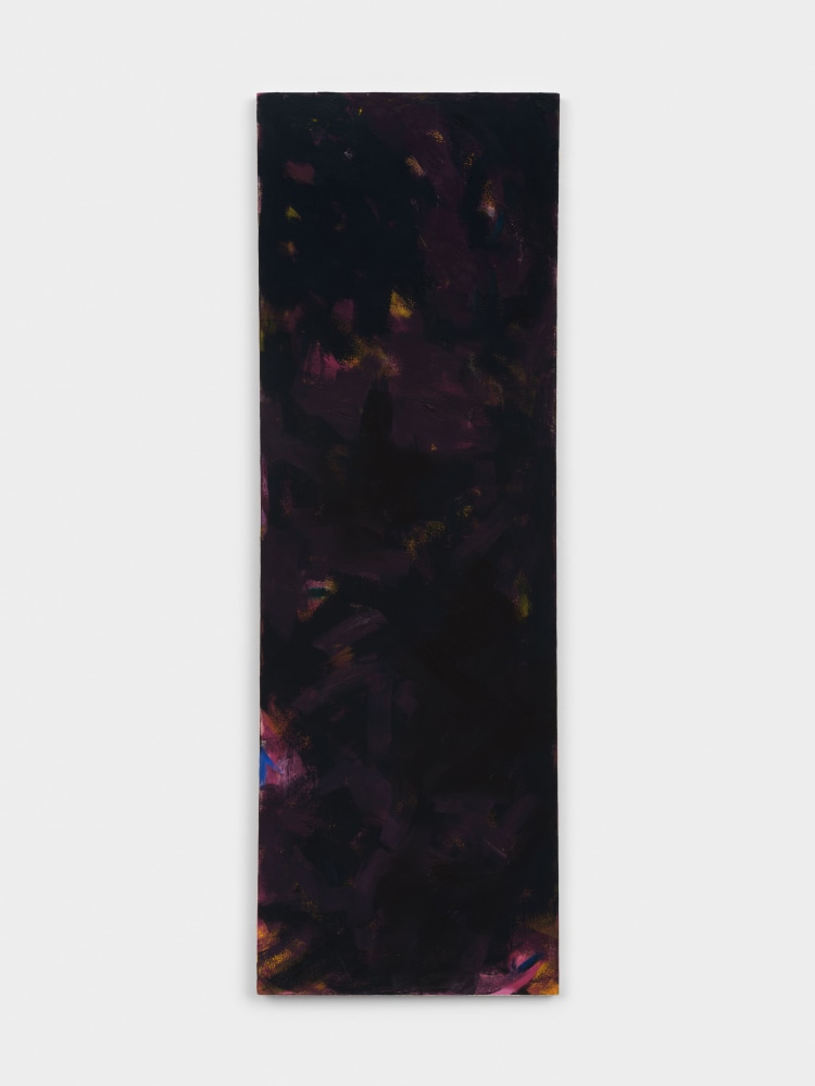 Cynthia Hawkins
Investigation into Green (Purple), 1986
oil on canvas
72 x 24 in. (182.9 x 59.7 cm)
signed verso