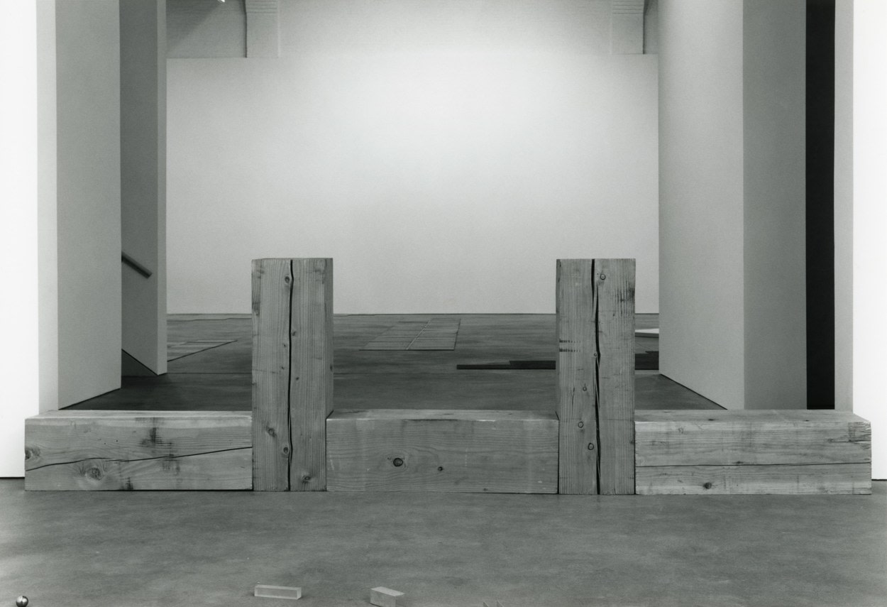 Carl Andre &quot;Distyle&quot; 1996 Eastern Pine, 5 units Overall 11&quot; x 10'10&quot; x 11&quot;