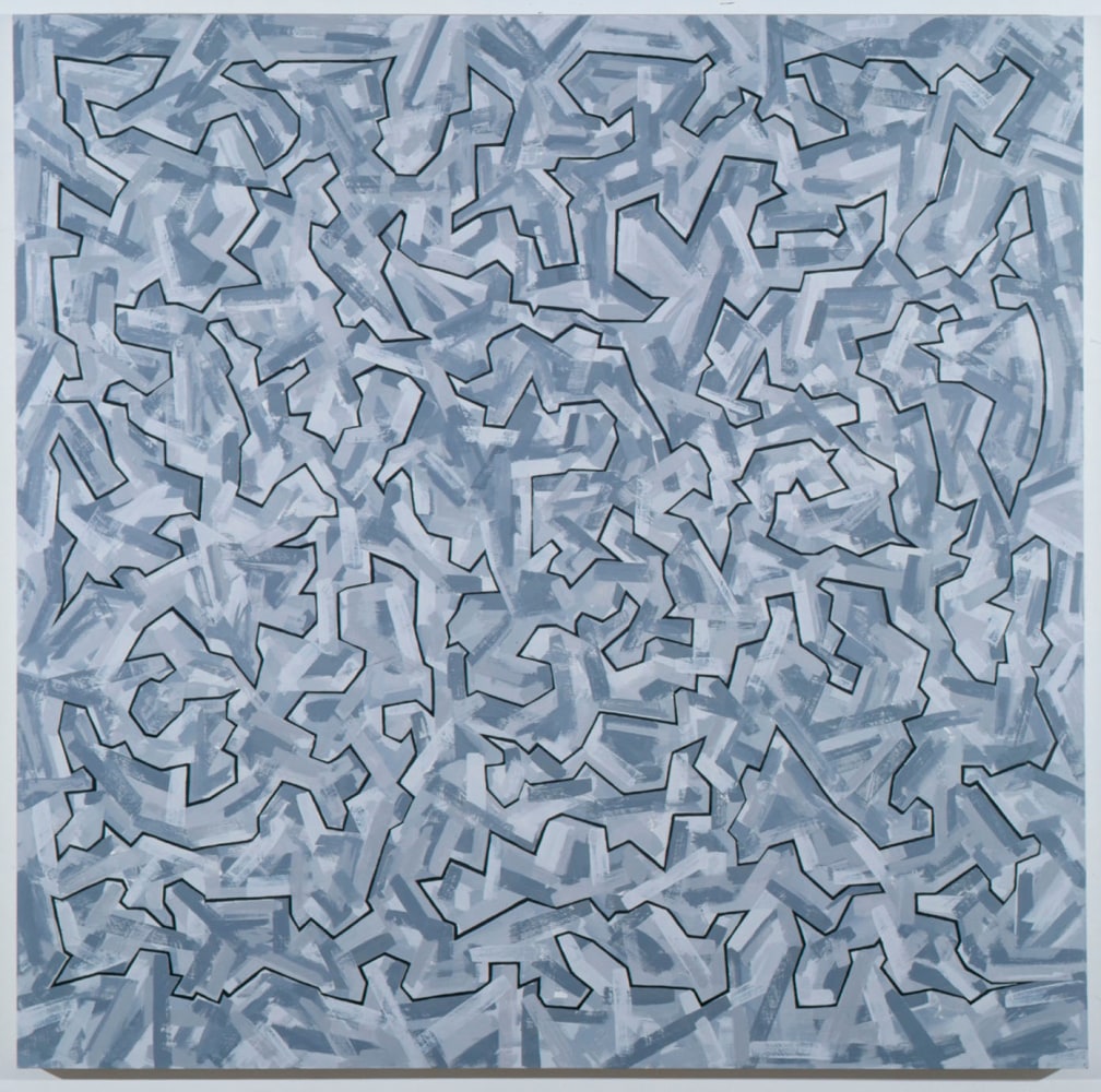 Julien Lethbridge &quot;Traveling Salesman 1&quot; 1992 Oil on linen 72&quot; x 72&quot;