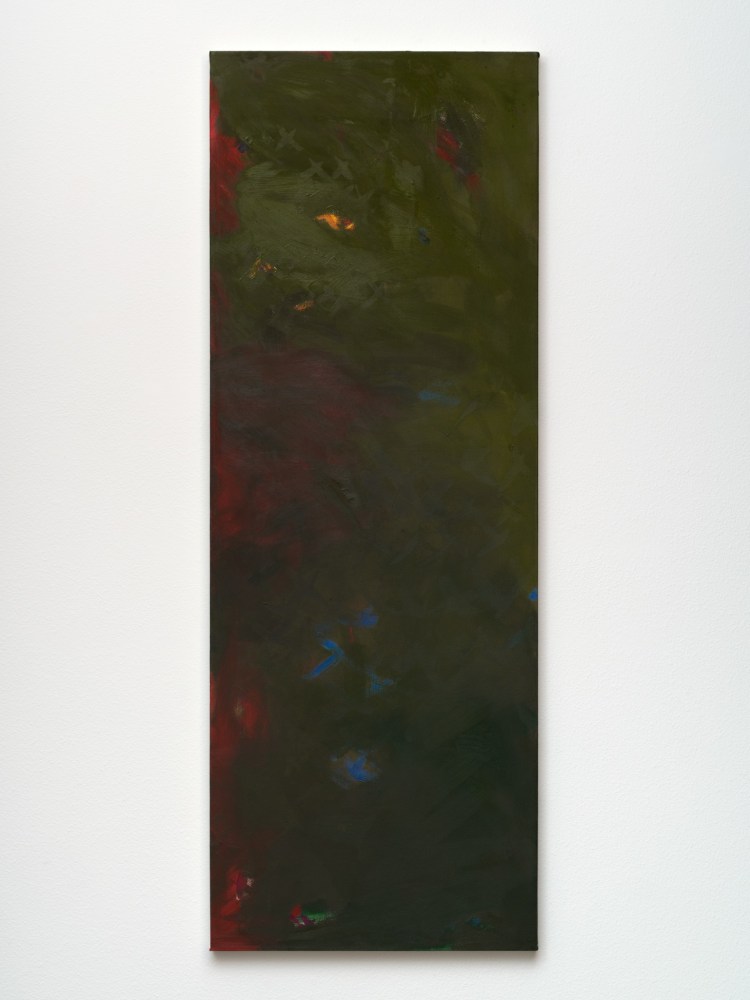 Cynthia Hawkins Investigation into Green (Green b), 1986 oil on canvas 68 x 24 in. (172.7 x 61 cm)