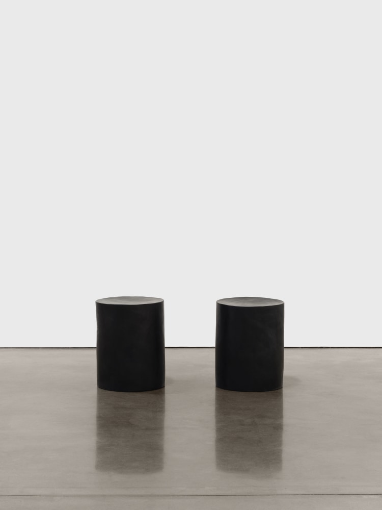 Meg Webster Two Black Seats, 1993 pigmented beeswax