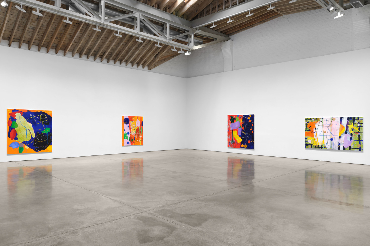 Installation view, Cynthia Hawkins: Maps Necessary for a Walk in 4D,  Paula Cooper Gallery, New York, March 27 – May 3, 2025. © Cynthia Hawkins. Courtesy of the artist, Paula Cooper Gallery, New York, and STARS, Los Angeles Photo: Steven Probert