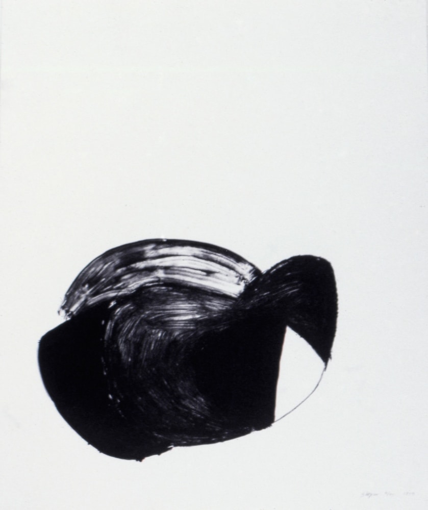 Joel Shapiro "Untitled" 1979 Lithograph on Arches Cover printed in black from an aluminum plate 36 x 29 3/4 in.