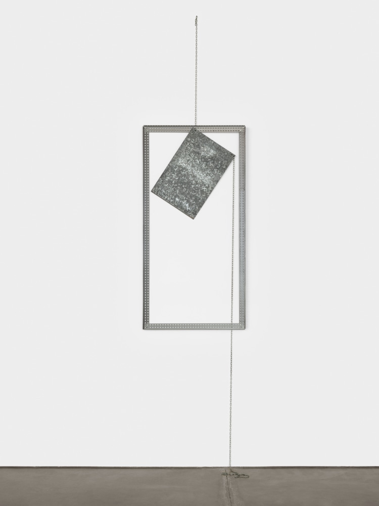 Luciano Fabro
Computer, 1988
steel, iron and zinc
78 3/4 x 39 3/8 x 2 in. (200 x 100 x 5 cm)