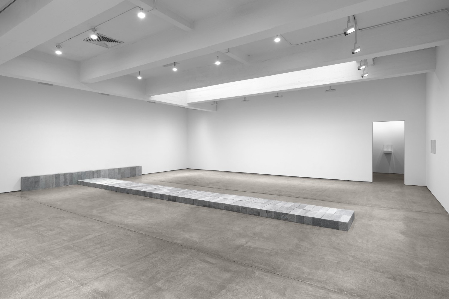 Installation view, Carl Andre, Paula Cooper Gallery, New York, January 9 – February 8, 2025. © 2025 Carl Andre / Artists Rights Society (ARS), New York. Courtesy Paula Cooper Gallery, New York. Photo: Steven Probert.