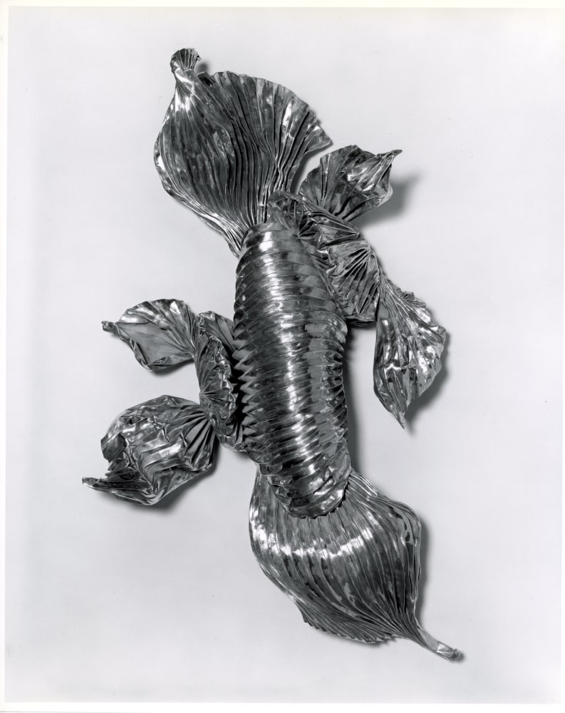 Lynda Benglis &quot;Aurora II&quot; 1990 Stainless steel mesh, aluminum 90&quot; x 66&quot; x 20&quot;