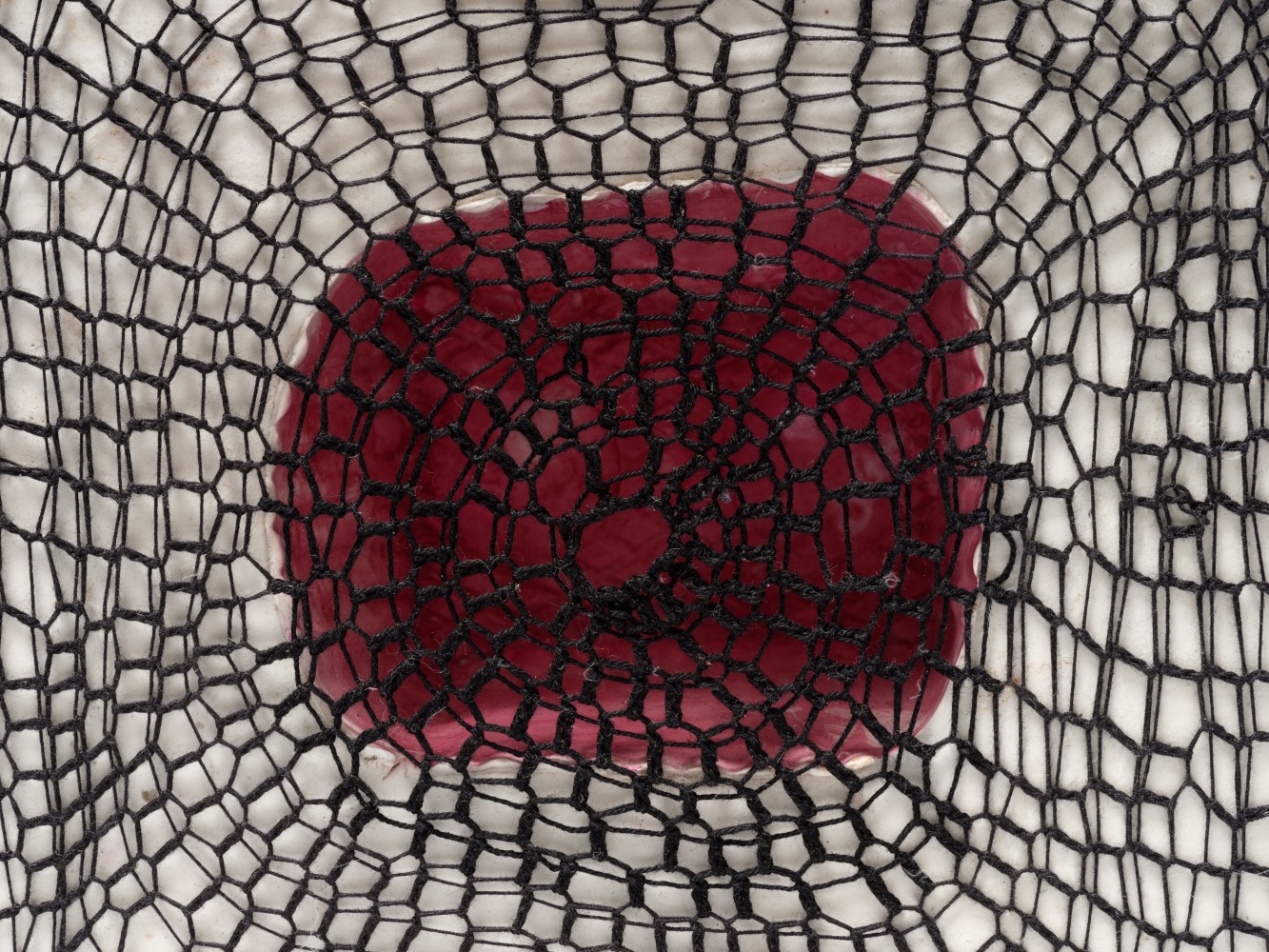 Veronica Ryan Revisited, 2023 plaster, crochet thread, bandage, pins ​​​​​​​10 x 9 1/2 x 6 in. (25.4 x 24.1 x 15.2 cm)