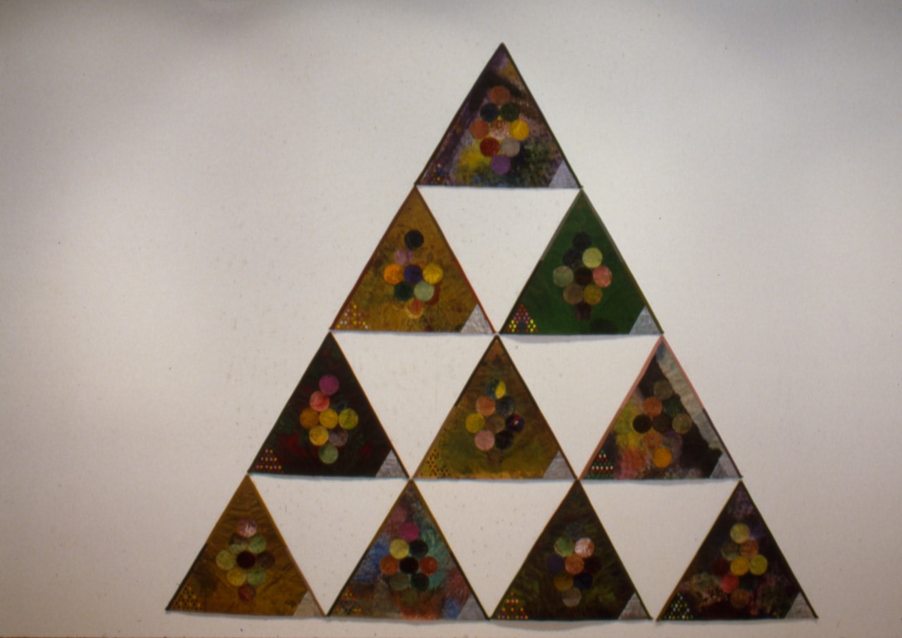 Alan Shields &quot;Highliner Hope&quot; 1983-84 Acrylic, thread, canvas 89&quot; x 104 1/2&quot;