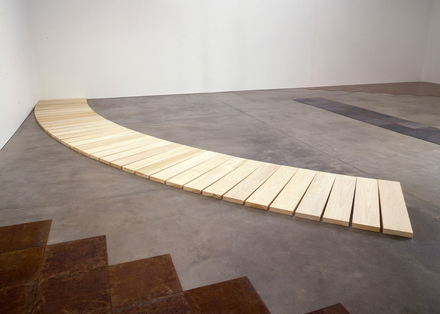 Installation view, Prospective Retrospective, Paula Cooper Gallery, 534 W 21st Street, New York, © 2025 Carl Andre / Artists Rights Society (ARS), New York. Courtesy Paula Cooper Gallery, New York. Photo: Adam Reich.