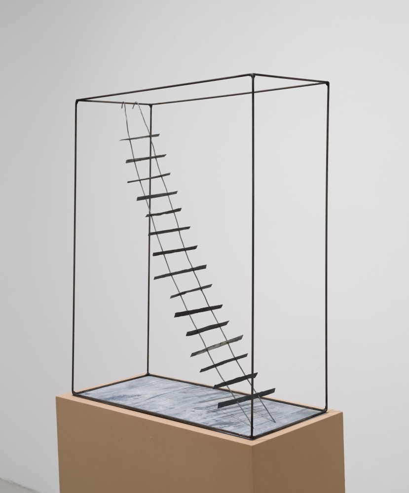 Beatrice Caracciolo, L'echelle, 2022 steel, zinc, 26 x 21 x 9 in. (66 x 53.3 x 22.9 cm)c