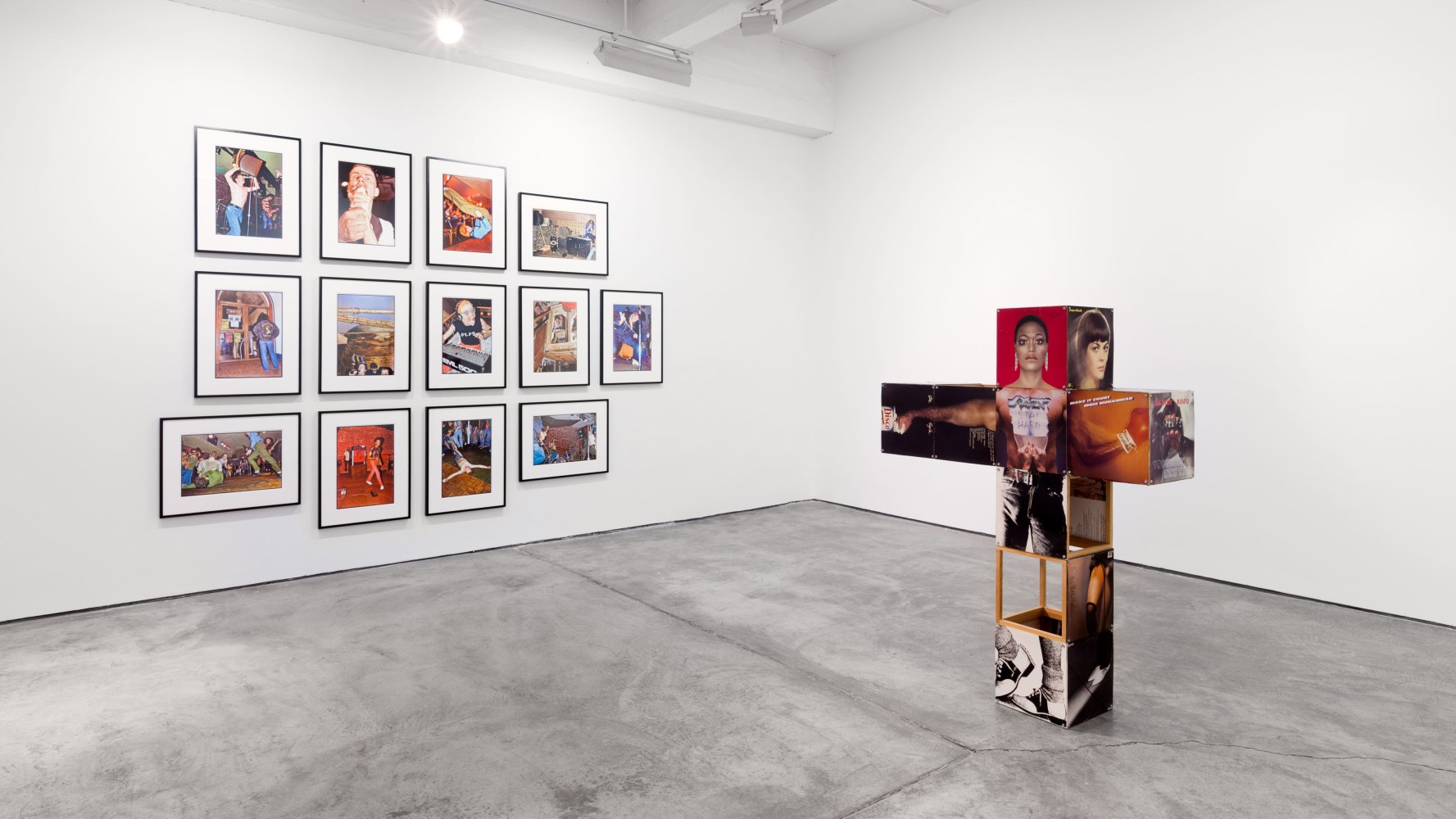 Installation view, Céleste Boursier-Mougenot, Bruce Conner, Latifa Echakhch, Charles Gaines, Christian Marclay, Claes Oldenburg & Coosje van Bruggen, April 26 – July 16, 2014