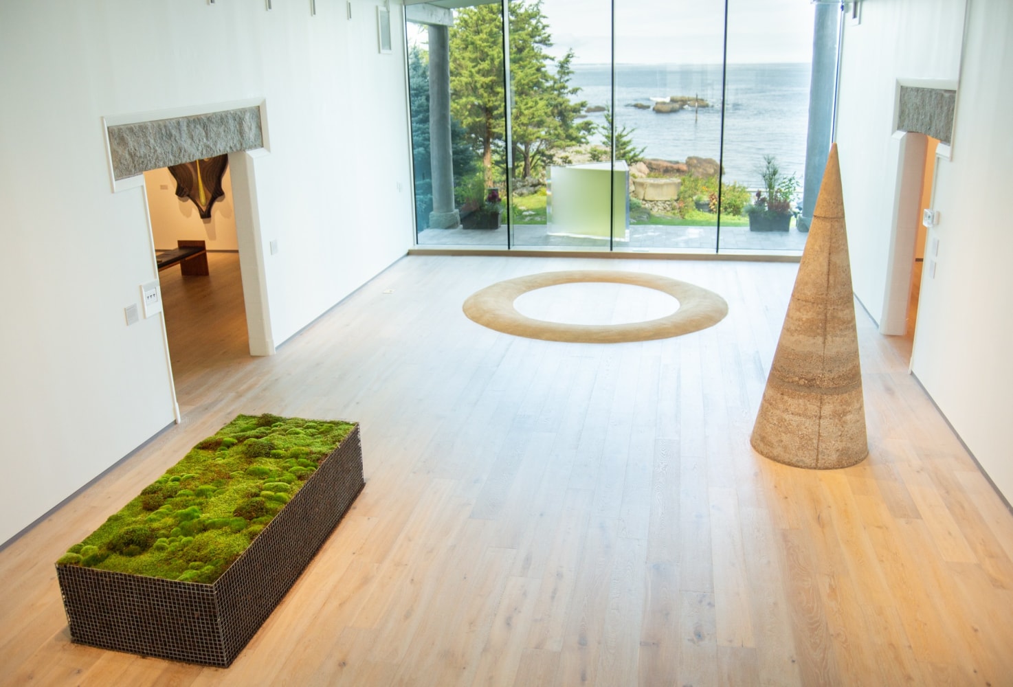Installation view, Meg Webster: Site-Specific Work, Ogunquit Museum of American Art, Maine, July 28 - November 12. Courtesy of the Ogunquit Museum of American Art, Ogunquit, ME. Photo: Annabelle Collette