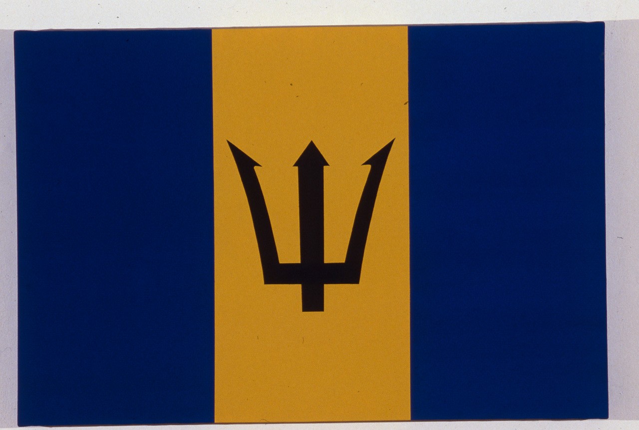 Jonathan Borofsky &quot;Barbados&quot; 1988 Acrylic on canvas 30&quot; x 45&quot;