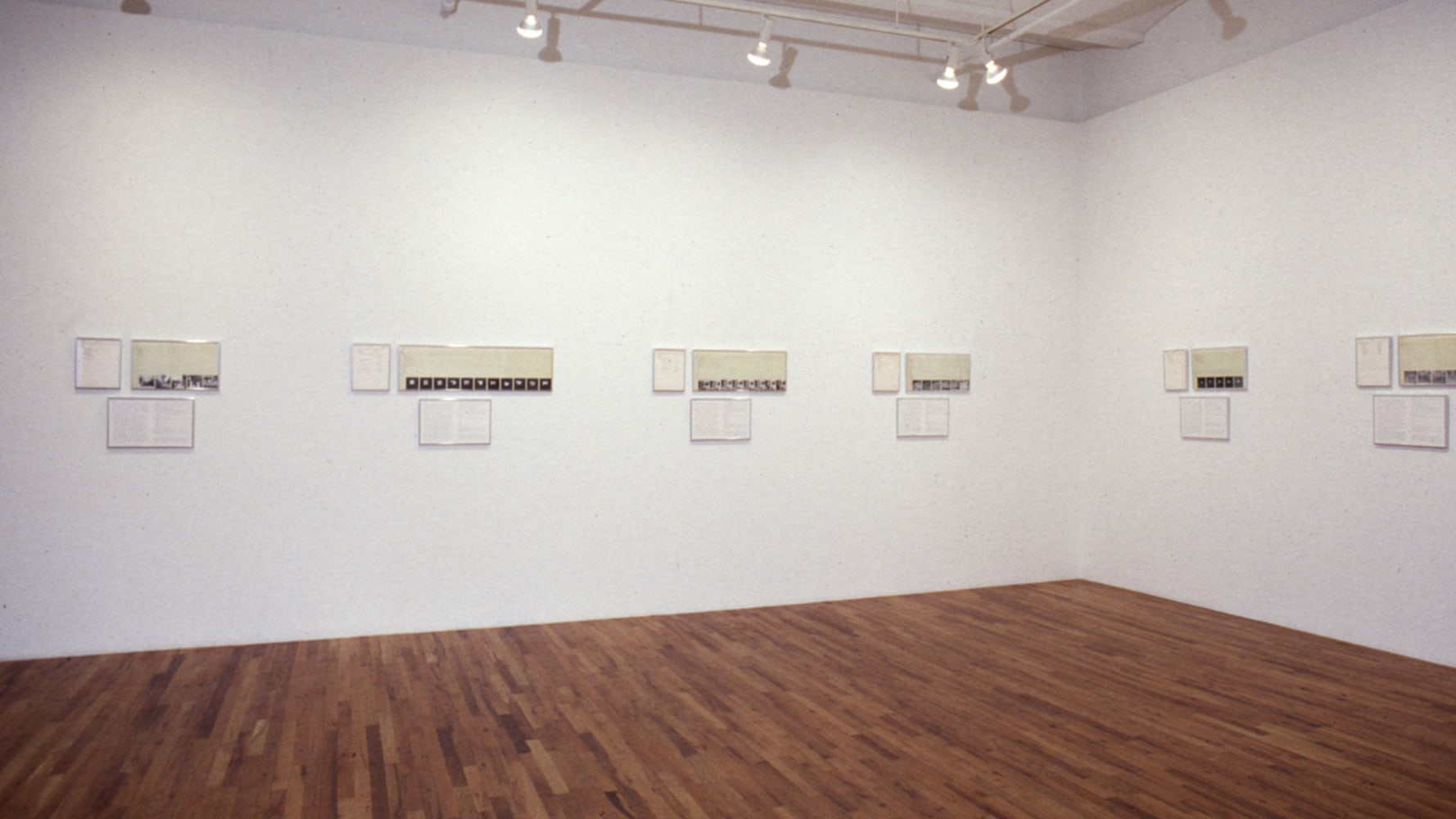 Installation view, The Hypothesis Series 1968-70, Paula Cooper Gallery, 149 Wooster Street, New York, March 3 - 24, 1994. Photo: Geoffrey Clements.