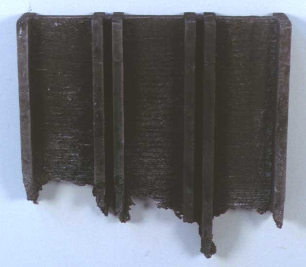 Rudolf Stingel "Untitled" 1998 Cast Aluminum 23 3/4" x 23 1/2" x 4"