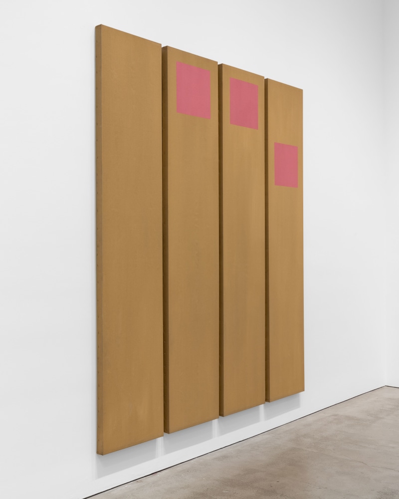 Slip, (detail), 1967 acrylic on canvas 90 x 87 in. (228.6 x 221 cm) Each Panel: 90 x 18 in (228.6 x 45.72 cm)