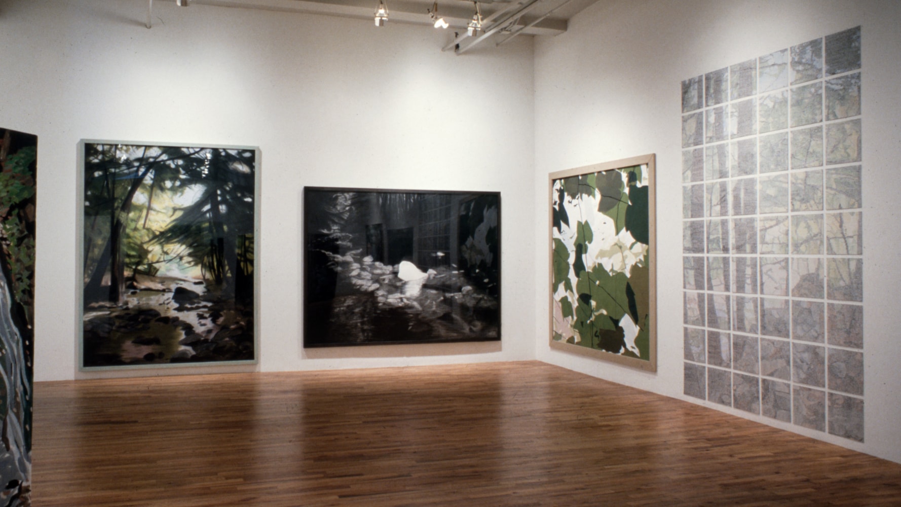 Installation view, Up the Creek to the Islands, Paula Cooper Gallery, 155 Wooster Street, New York, May 8 - June 5, 1982. © Jennifer Bartlett. Courtesy Paula Cooper Gallery, New York, Marianne Boesky Gallery, New York, and The Jennifer Bartlett 2013 Trust. Photo: Geoffrey Clements.