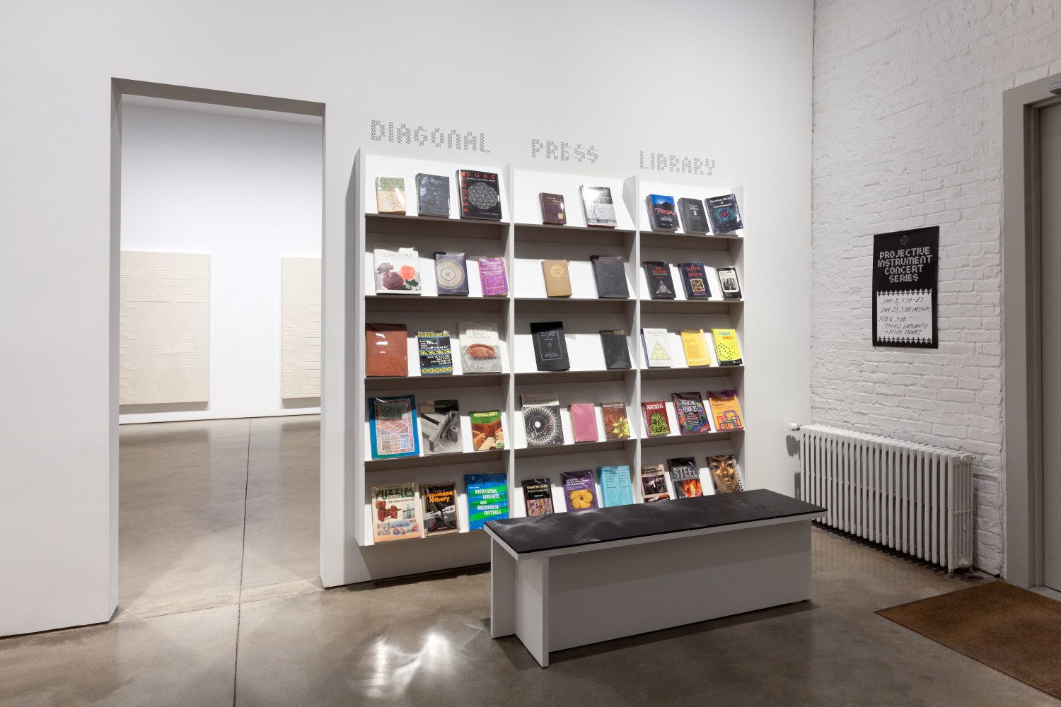 Installation view, Tauba Auerbach, Projective Instrument, January 9 – February 13, 2016