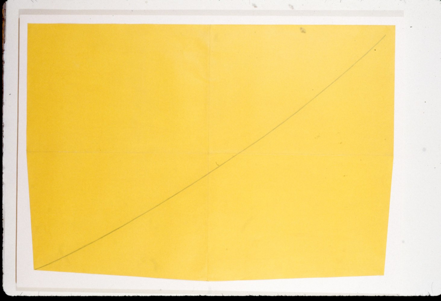 Robert Mangold &quot;Untitled&quot; 1978 Acrylic and pencil on 4 sheets of paper 78 1/2&quot; x 55&quot;