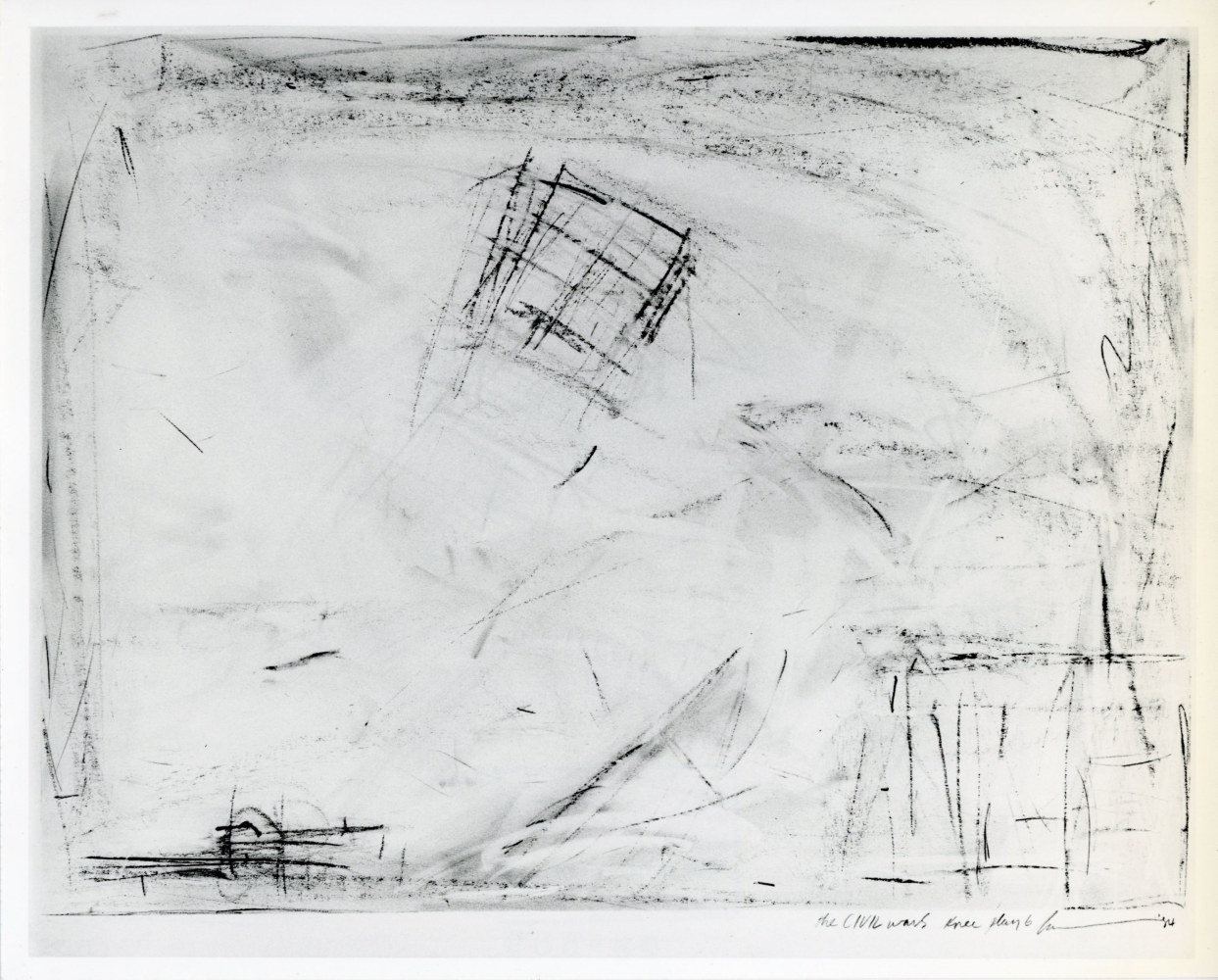 Robert Wilson &quot;The Civil Wars&quot; 1984 Graphite on paper 21&quot; x 27 3/4&quot;