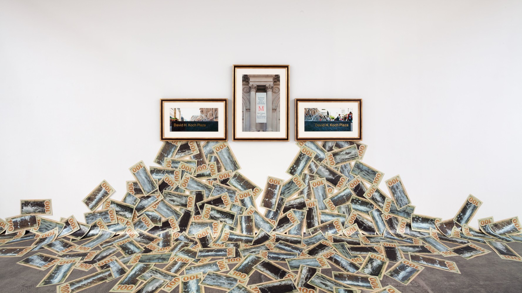 Installation view, Hans Haacke, October 25 – December 13, 2014