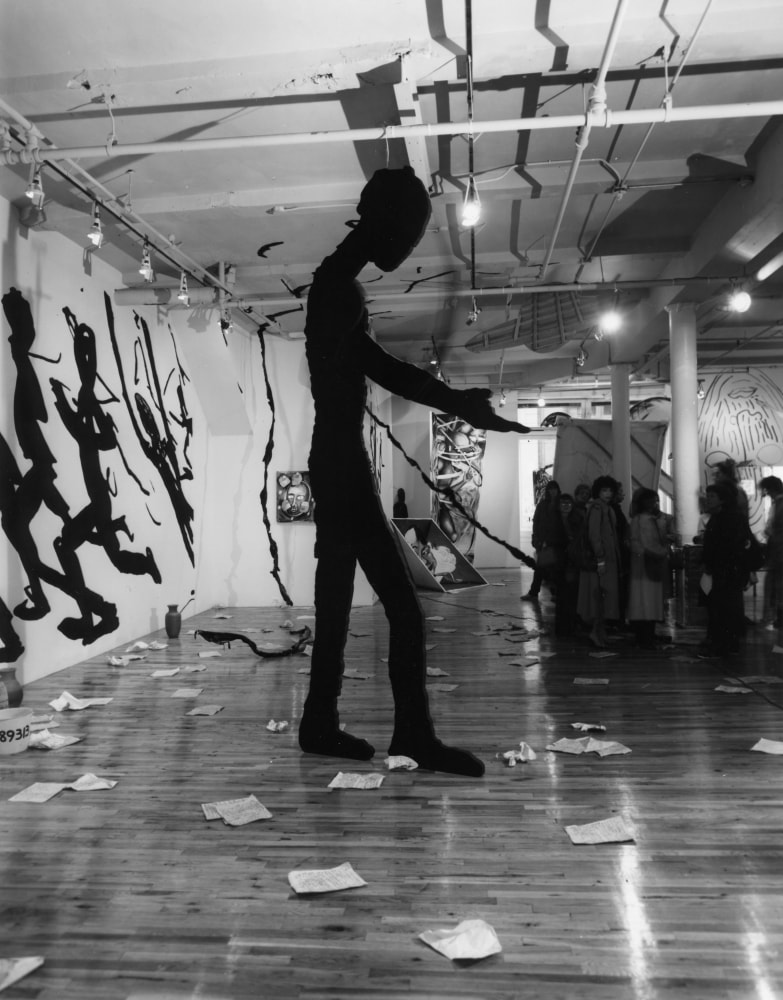 Installation view, Jonathan Borofsky, Paula Cooper Gallery, 155 Wooster Street, New York, October 18 - November 15 1980. © Jonathan Borofsky. Courtesy Paula Cooper Gallery, New York. Photo: Geoffrey Clements.