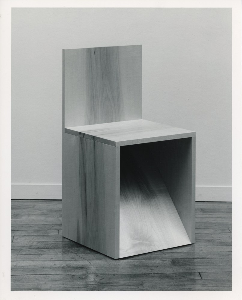 Donald Judd &quot;Side Chair&quot; 1987 Maple, varnish 30&quot; x 15&quot; x 15&quot;