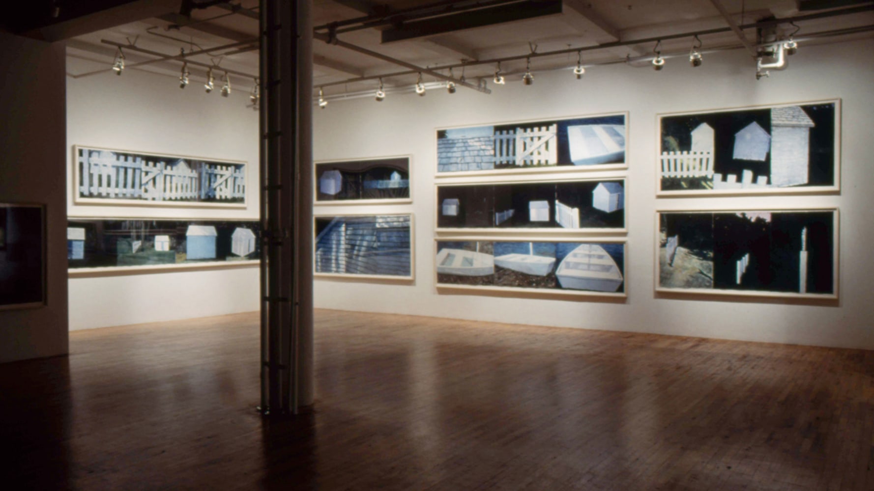Installation view, Jennifer Bartlett, Paula Cooper Gallery, 155 Wooster Street, New York, February 21 - March 21, 1987. © Jennifer Bartlett. Courtesy Paula Cooper Gallery, New York, Marianne Boesky Gallery, New York, and The Jennifer Bartlett 2013 Trust. Photo: D. James Dee.
