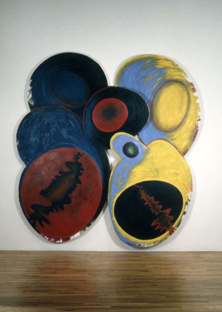 Elizabeth Murray &quot;Walk and Talk&quot; 1982-83 Oil on 2 Canvases 102&quot; x 98&quot;