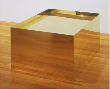 Donald Judd Untitled, 1968 brass 22 x 48 1/4 x 36 in.