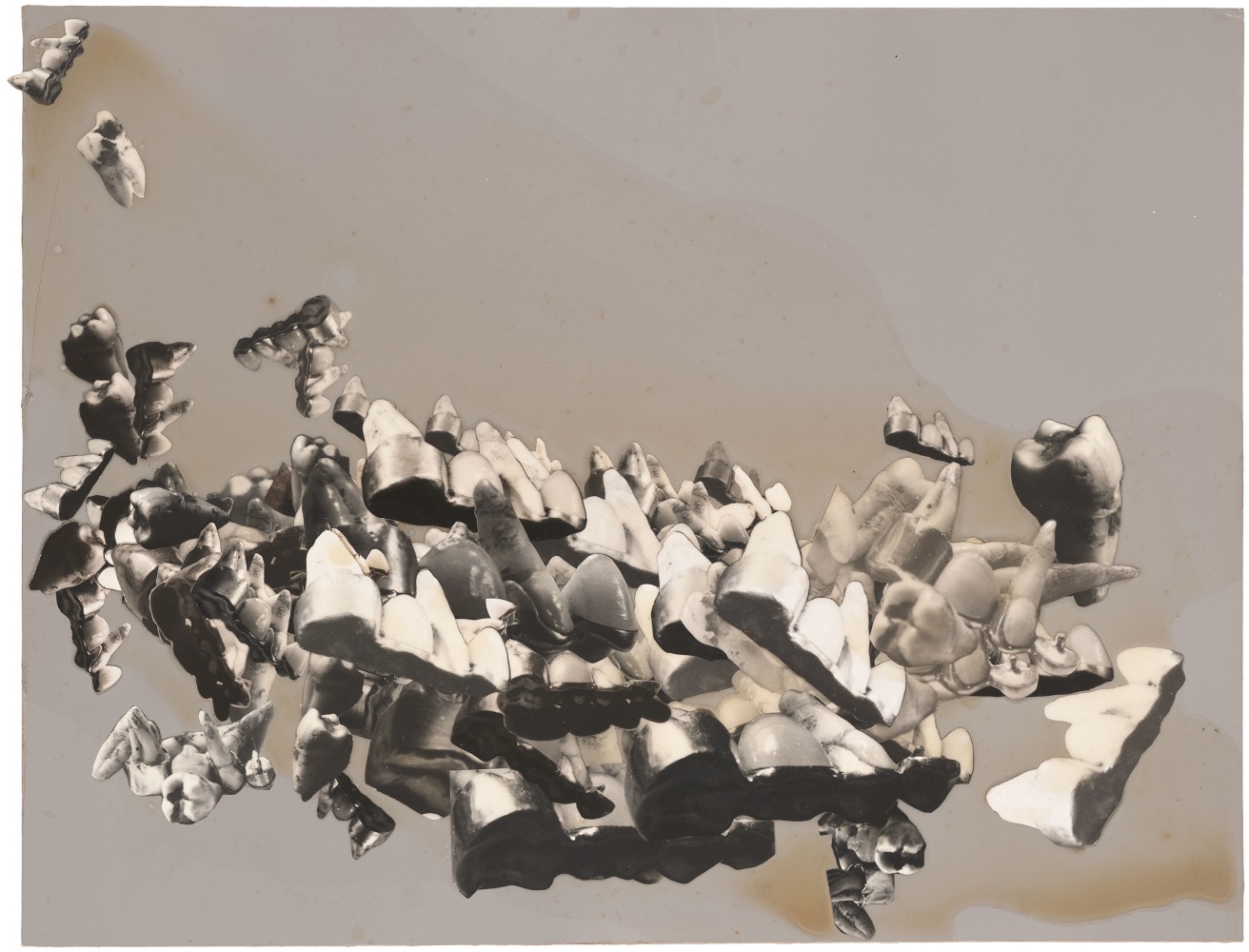Jay DeFeo
Traveling Portrait (Chance Landscape), 1974
photo collage with acrylic and glue on paperboard
14 1/2 x 19 inches (36.8 x 48.3 cm)
© 2023 The Jay DeFeo Foundation/Artists Rights Society (ARS), New York. 